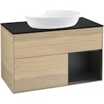 Tvättställsskåp Villeroy & Boch Finion med 2 Lådor Hylla och Bänkskiva för Fristående Tvättställ från Artis & Collaro