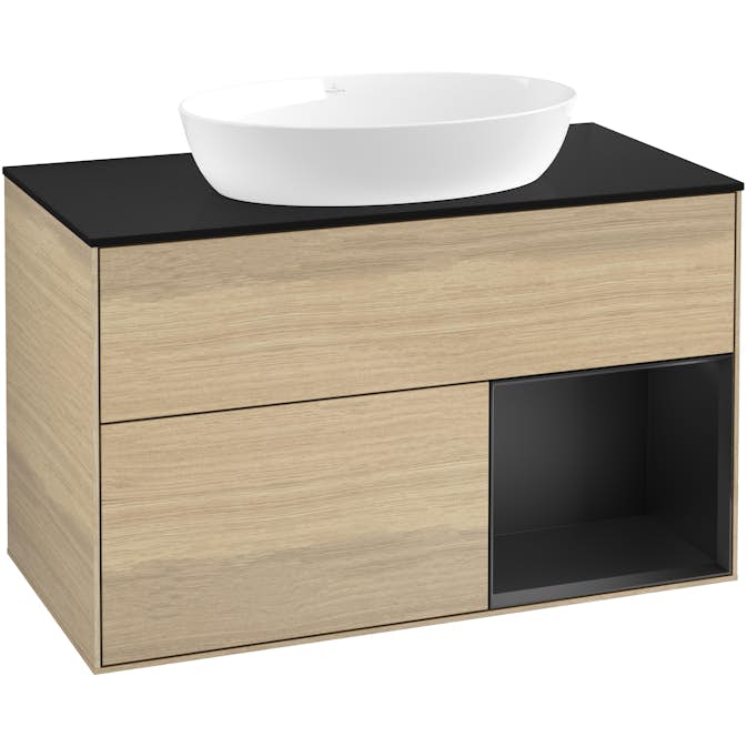 Tvättställsskåp Villeroy & Boch Finion med 2 Lådor Hylla och Bänkskiva för Fristående Tvättställ från Artis & Collaro