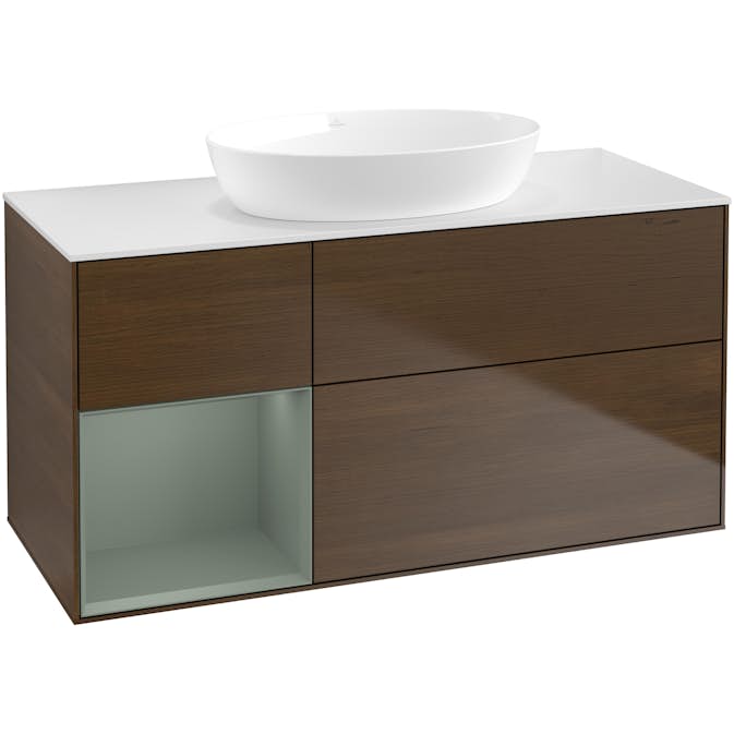 Tvättställsskåp Villeroy & Boch Finion med 3 Lådor Hylla och Bänkskiva för Fristående Tvättställ från Artis & Collaro