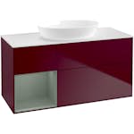 Tvättställsskåp Villeroy & Boch Finion med 3 Lådor Hylla och Bänkskiva för Fristående Tvättställ från Artis & Collaro