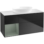 Tvättställsskåp Villeroy & Boch Finion med 3 Lådor Hylla och Bänkskiva för Fristående Tvättställ från Artis & Collaro