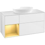 Tvättställsskåp Villeroy & Boch Finion med 3 Lådor Hylla och Bänkskiva för Fristående Tvättställ från Artis & Collaro