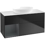 Tvättställsskåp Villeroy & Boch Finion med 3 Lådor Hylla och Bänkskiva för Fristående Tvättställ från Artis & Collaro