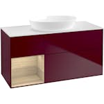 Tvättställsskåp Villeroy & Boch Finion med 3 Lådor Hylla och Bänkskiva för Fristående Tvättställ från Artis & Collaro