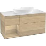 Tvättställsskåp Villeroy & Boch Finion med 3 Lådor Hylla och Bänkskiva för Fristående Tvättställ från Artis & Collaro
