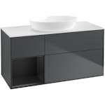 Tvättställsskåp Villeroy & Boch Finion med 3 Lådor Hylla och Bänkskiva för Fristående Tvättställ från Artis & Collaro