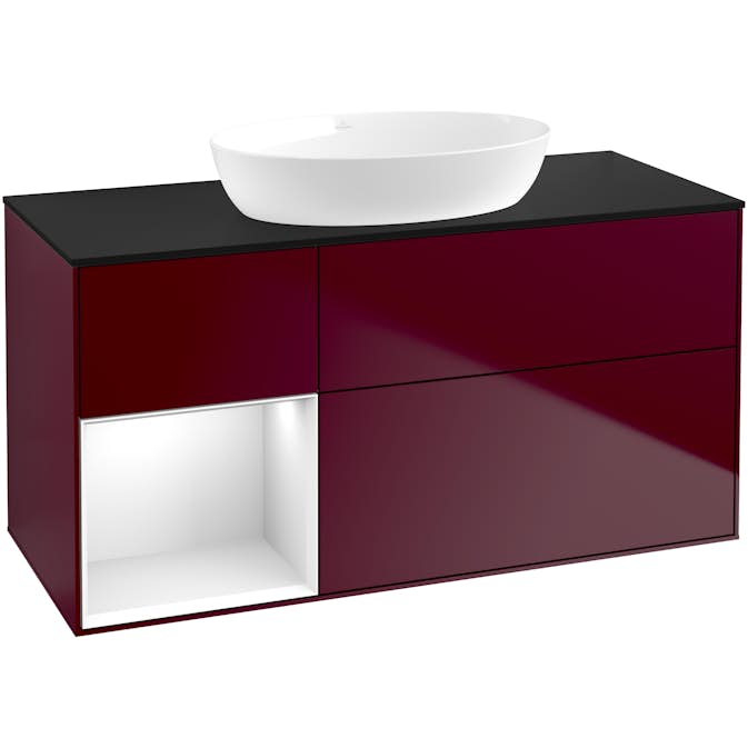 Tvättställsskåp Villeroy & Boch Finion med 3 Lådor Hylla och Bänkskiva för Fristående Tvättställ från Artis & Collaro