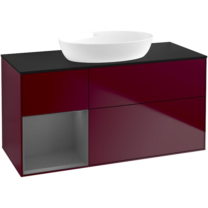 Tvättställsskåp Villeroy & Boch Finion med 3 Lådor Hylla och Bänkskiva för Fristående Tvättställ från Artis & Collaro