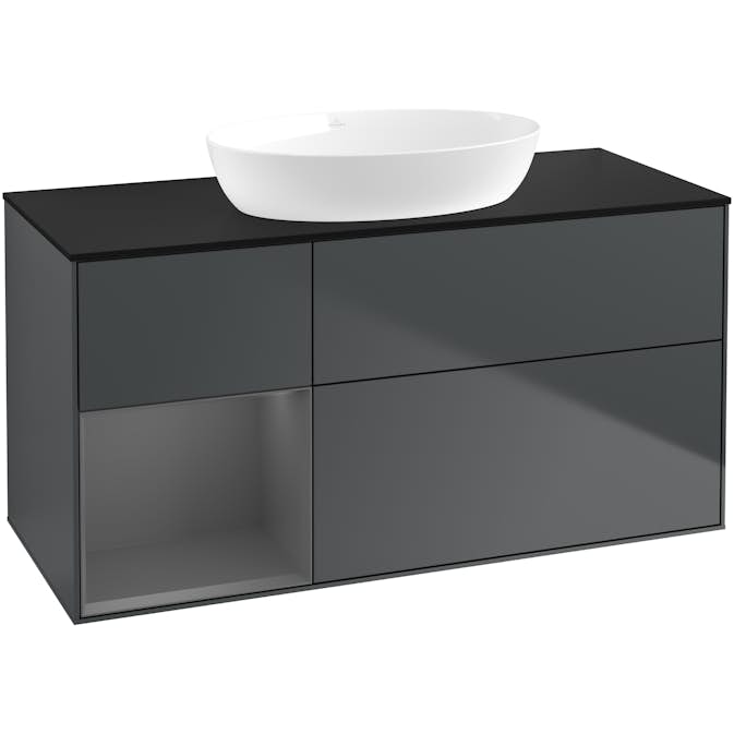 Tvättställsskåp Villeroy & Boch Finion med 3 Lådor Hylla och Bänkskiva för Fristående Tvättställ från Artis & Collaro