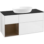 Tvättställsskåp Villeroy & Boch Finion med 3 Lådor Hylla och Bänkskiva för Fristående Tvättställ från Artis & Collaro