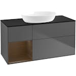 Tvättställsskåp Villeroy & Boch Finion med 3 Lådor Hylla och Bänkskiva för Fristående Tvättställ från Artis & Collaro