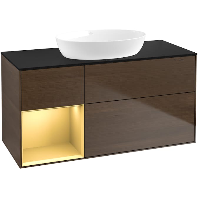 Tvättställsskåp Villeroy & Boch Finion med 3 Lådor Hylla och Bänkskiva för Fristående Tvättställ från Artis & Collaro