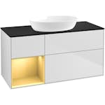 Tvättställsskåp Villeroy & Boch Finion med 3 Lådor Hylla och Bänkskiva för Fristående Tvättställ från Artis & Collaro