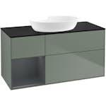 Tvättställsskåp Villeroy & Boch Finion med 3 Lådor Hylla och Bänkskiva för Fristående Tvättställ från Artis & Collaro