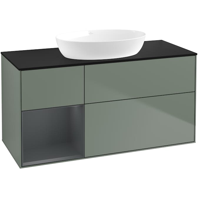 Tvättställsskåp Villeroy & Boch Finion med 3 Lådor Hylla och Bänkskiva för Fristående Tvättställ från Artis & Collaro