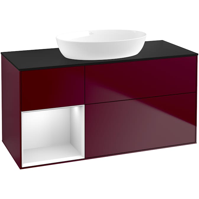 Tvättställsskåp Villeroy & Boch Finion med 3 Lådor Hylla och Bänkskiva för Fristående Tvättställ från Artis & Collaro