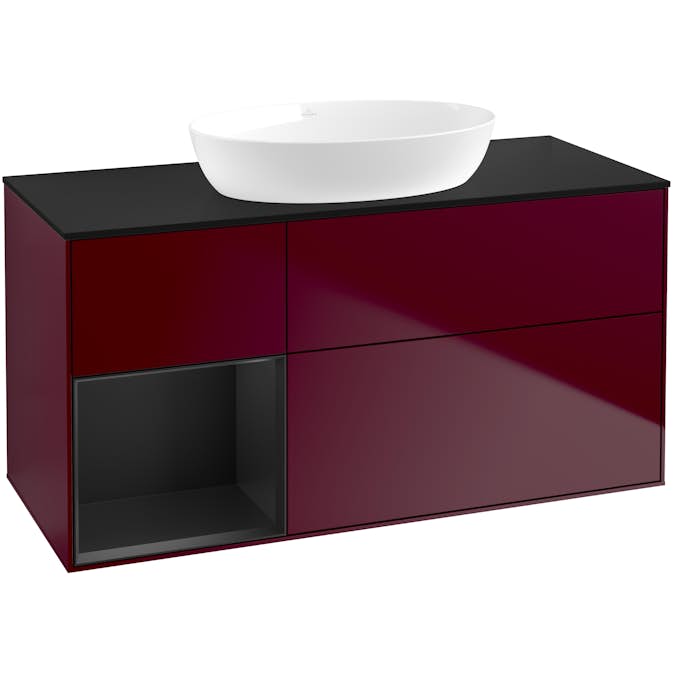 Tvättställsskåp Villeroy & Boch Finion med 3 Lådor Hylla och Bänkskiva för Fristående Tvättställ från Artis & Collaro