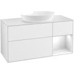 Tvättställsskåp Villeroy & Boch Finion med 3 Lådor Hylla och Bänkskiva för Fristående Tvättställ från Artis & Collaro