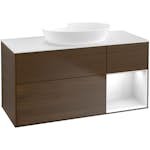 Tvättställsskåp Villeroy & Boch Finion med 3 Lådor Hylla och Bänkskiva för Fristående Tvättställ från Artis & Collaro