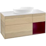 Tvättställsskåp Villeroy & Boch Finion med 3 Lådor Hylla och Bänkskiva för Fristående Tvättställ från Artis & Collaro
