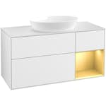 Tvättställsskåp Villeroy & Boch Finion med 3 Lådor Hylla och Bänkskiva för Fristående Tvättställ från Artis & Collaro