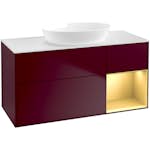 Tvättställsskåp Villeroy & Boch Finion med 3 Lådor Hylla och Bänkskiva för Fristående Tvättställ från Artis & Collaro
