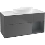 Tvättställsskåp Villeroy & Boch Finion med 3 Lådor Hylla och Bänkskiva för Fristående Tvättställ från Artis & Collaro