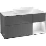 Tvättställsskåp Villeroy & Boch Finion med 3 Lådor Hylla och Bänkskiva för Fristående Tvättställ från Artis & Collaro