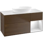 Tvättställsskåp Villeroy & Boch Finion med 3 Lådor Hylla och Bänkskiva för Fristående Tvättställ från Artis & Collaro