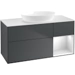 Tvättställsskåp Villeroy & Boch Finion med 3 Lådor Hylla och Bänkskiva för Fristående Tvättställ från Artis & Collaro