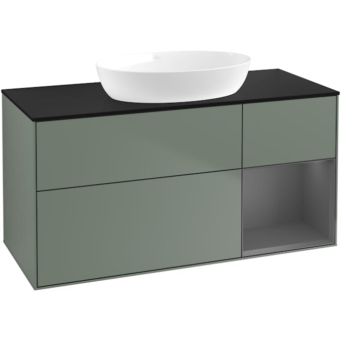 Tvättställsskåp Villeroy & Boch Finion med 3 Lådor Hylla och Bänkskiva för Fristående Tvättställ från Artis & Collaro