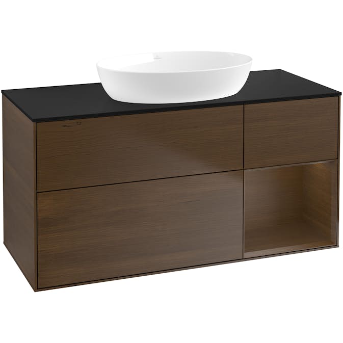 Tvättställsskåp Villeroy & Boch Finion med 3 Lådor Hylla och Bänkskiva för Fristående Tvättställ från Artis & Collaro