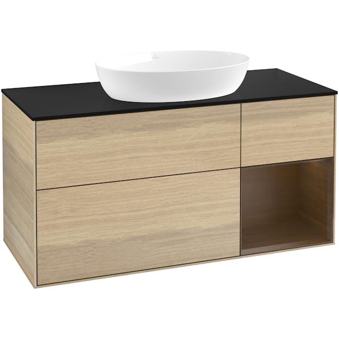 Tvättställsskåp Villeroy & Boch Finion med 3 Lådor Hylla och Bänkskiva för Fristående Tvättställ från Artis & Collaro