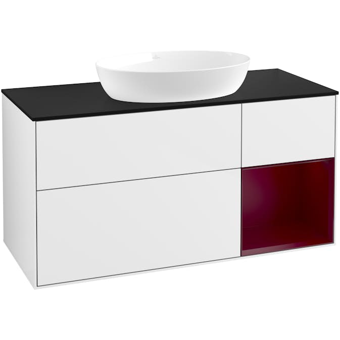 Tvättställsskåp Villeroy & Boch Finion med 3 Lådor Hylla och Bänkskiva för Fristående Tvättställ från Artis & Collaro