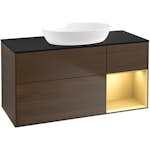 Tvättställsskåp Villeroy & Boch Finion med 3 Lådor Hylla och Bänkskiva för Fristående Tvättställ från Artis & Collaro