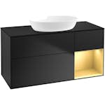 Tvättställsskåp Villeroy & Boch Finion med 3 Lådor Hylla och Bänkskiva för Fristående Tvättställ från Artis & Collaro