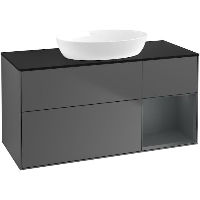 Tvättställsskåp Villeroy & Boch Finion med 3 Lådor Hylla och Bänkskiva för Fristående Tvättställ från Artis & Collaro