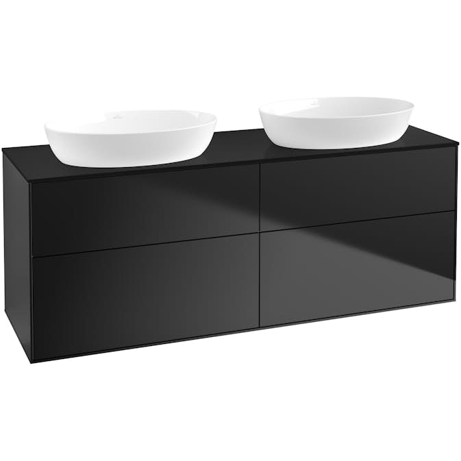 Tvättställsskåp Villeroy & Boch Finion med 4 Lådor och Bänkskiva för Två Fristående Tvättställ från Artis & Collaro