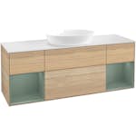 Tvättställsskåp Villeroy & Boch Finion med Två Hyllor och Bänkskiva för Fristående Tvättställ från Artis & Collaro