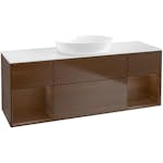 Tvättställsskåp Villeroy & Boch Finion med Två Hyllor och Bänkskiva för Fristående Tvättställ från Artis & Collaro