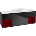 Tvättställsskåp Villeroy & Boch Finion med Två Hyllor och Bänkskiva för Fristående Tvättställ från Artis & Collaro