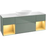 Tvättställsskåp Villeroy & Boch Finion med Två Hyllor och Bänkskiva för Fristående Tvättställ från Artis & Collaro