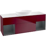 Tvättställsskåp Villeroy & Boch Finion med Två Hyllor och Bänkskiva för Fristående Tvättställ från Artis & Collaro