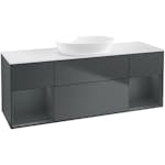 Tvättställsskåp Villeroy & Boch Finion med Två Hyllor och Bänkskiva för Fristående Tvättställ från Artis & Collaro