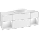 Tvättställsskåp Villeroy & Boch Finion med Två Hyllor och Bänkskiva för Fristående Tvättställ från Artis & Collaro