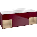 Tvättställsskåp Villeroy & Boch Finion med Två Hyllor och Bänkskiva för Fristående Tvättställ från Artis & Collaro