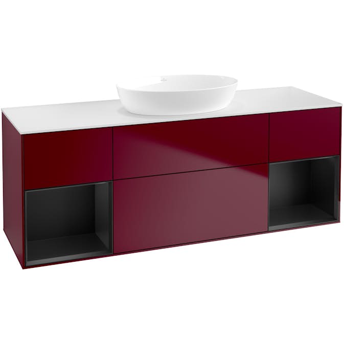 Tvättställsskåp Villeroy & Boch Finion med Två Hyllor och Bänkskiva för Fristående Tvättställ från Artis & Collaro