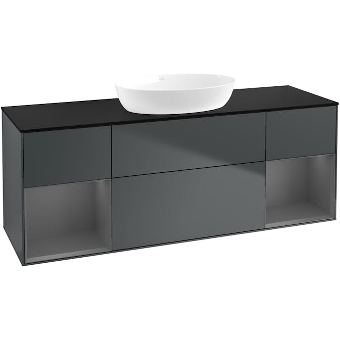 Tvättställsskåp Villeroy & Boch Finion med Två Hyllor och Bänkskiva för Fristående Tvättställ från Artis & Collaro