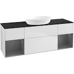 Tvättställsskåp Villeroy & Boch Finion med Två Hyllor och Bänkskiva för Fristående Tvättställ från Artis & Collaro