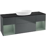 Tvättställsskåp Villeroy & Boch Finion med Två Hyllor och Bänkskiva för Fristående Tvättställ från Artis & Collaro